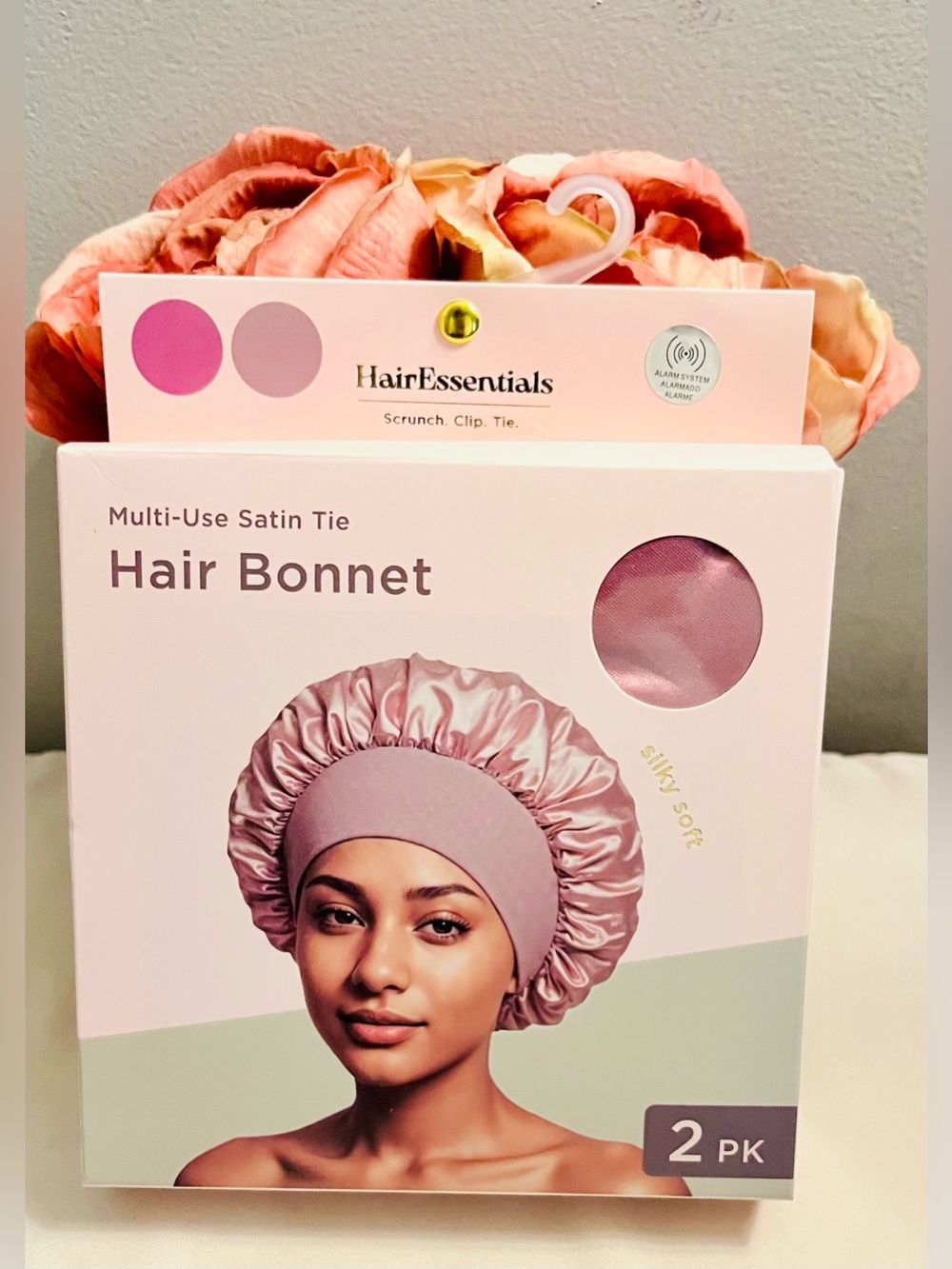 bebe Ultimate Eye Collection  4-Piece Bundle. Footies, Hair aBonnet & Face Spray - Picture 4 of 8